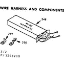 Kenmore 1033248210 wire harness and components diagram