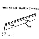 Kenmore 1033248210 filler kit no 4006720 optional diagram
