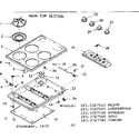 Kenmore 1033327580 main top section diagram