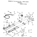 Kenmore 1033348210 burner section diagram