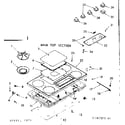 Kenmore 1033367223 main top section diagram