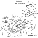 Kenmore 1033367810 main top section diagram