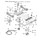 Kenmore 1033367911 burner section diagram