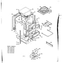Kenmore 1034267410 cabinet diagram