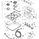 Kenmore 1034347207 cooktop diagram