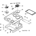 Kenmore 1036427510 main top section diagram