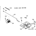 Kenmore 1036427510 power lock section diagram