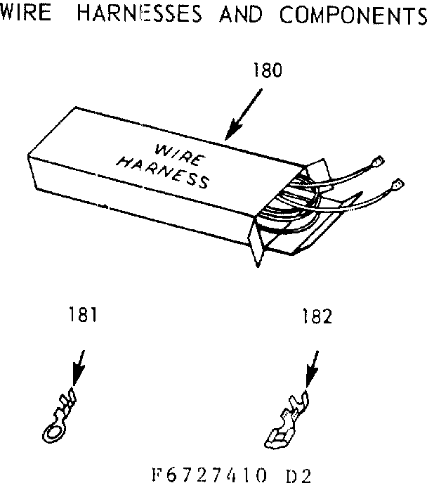 Kenmore 1036737441 wire harnesses & components diagram