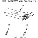 Kenmore 1036737421 wire harnesses & components diagram