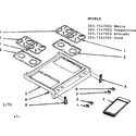 Kenmore 1037147002 main top section diagram