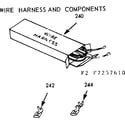Kenmore 1037277660 wire harness and components diagram