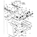Kenmore 1037257710 burner section diagram