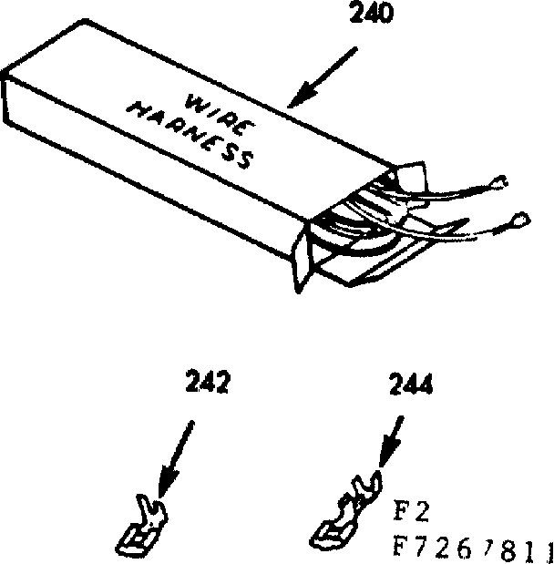 Kenmore 1037267811 wire harnesses and components diagram