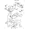 Kenmore 1037277420 burner section diagram