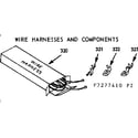 Kenmore 1037277420 wire harnesses and components diagram
