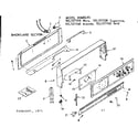 Kenmore 1037277510 backguard section diagram