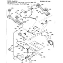 Kenmore 1037277510 burner section diagram