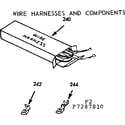 Kenmore 1037287811 wire harness and components diagram