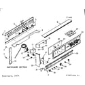 Kenmore 1037297421 backguard section diagram
