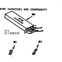 Kenmore 1037358210 wire harnesses and components diagram