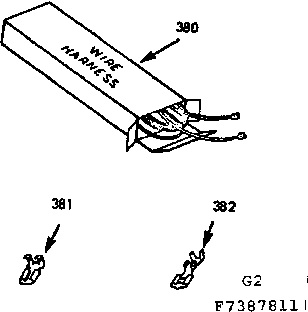 Kenmore 1037387811 wire harnesses and components diagram