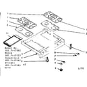 Kenmore 1037447022 main top section diagram