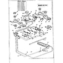 Kenmore 103761634 burner section diagram