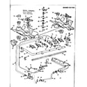 Kenmore 1037666304 burner section diagram