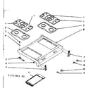 Kenmore 1037717042 main top section diagram
