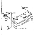 Kenmore 1037717042 upper oven burner section diagram