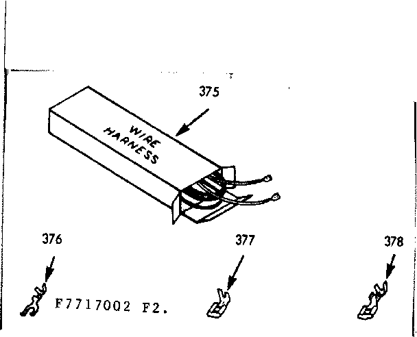 Kenmore 1037717022 wire harnesses & components diagram
