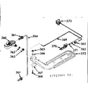 Kenmore 1037727041 upper oven burner section diagram