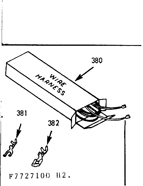 Kenmore 1037727120 wire harnesses & components diagram