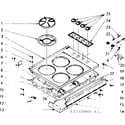 Kenmore 1037737060 main top section diagram