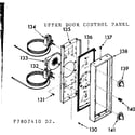 Kenmore 1037807420 upper oven control panel diagram
