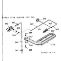Kenmore 1037807420 upper oven burner section diagram