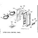 Kenmore 1037827540 upper oven control panel diagram