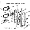 Kenmore 1037847362 upper oven control panel diagram