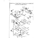 Kenmore 1037847540 burner section diagram