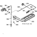 Kenmore 1037847540 upper oven burner section diagram