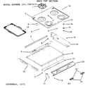 Kenmore 1037847660 main top section diagram