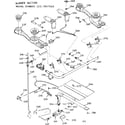 Kenmore 1037847660 burner section diagram