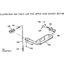 Kenmore 1037857811 upper oven burner section diagram