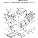 Kenmore 1037867324 lower body section diagram
