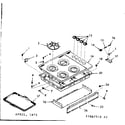 Kenmore 1037867520 main top section diagram