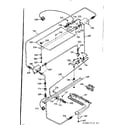 Kenmore 1037867520 upper & lower burner section diagram