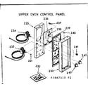 Kenmore 1037867520 upper oven control panel diagram