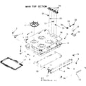 Kenmore 1037867640 main top section diagram