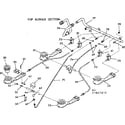 Kenmore 1037867810 top burner section diagram