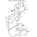 Kenmore 1037867810 upper and lower oven burner section diagram
